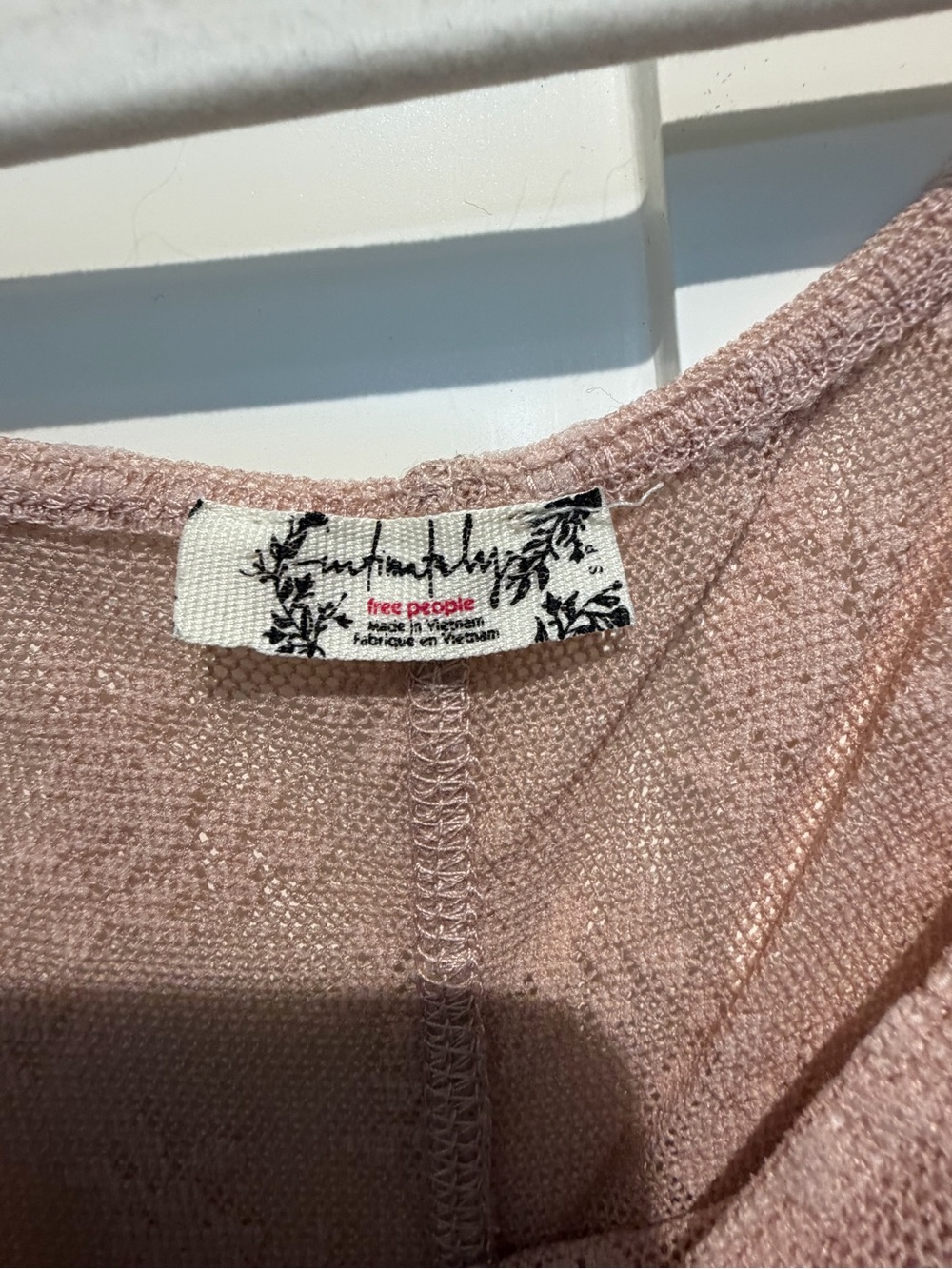 Free People Dial For Drama Slip in blush pink - Picture 4 of 5